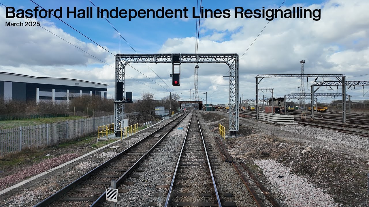 Basford Hall Independent Lines Resignalling (Down Slow Independent)