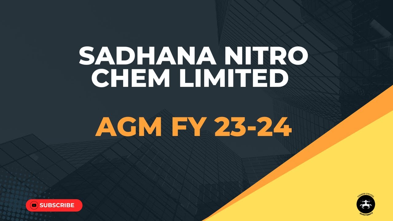 Годовое общее собрание акционеров компании Sadhana Nitro Chem Limited за 2023-2024 финансовый год.
