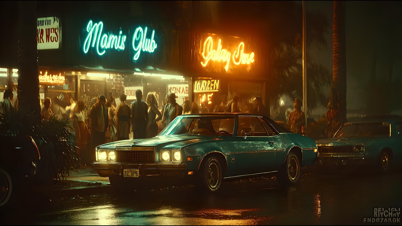 Nostálgica Salsa en Miami – Siente el Ritmo Latino Bajo las Luces de la Noche
