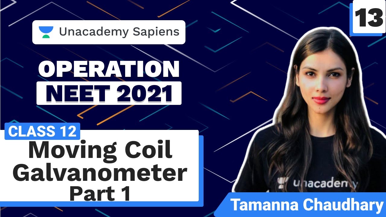 Moving Coil Galvanometer Part 1 L13 | Class 12 | Operation NEET 2021| Unacademy Sapiens