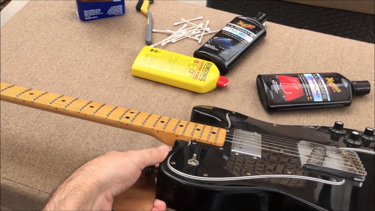 How to clean gummy haze from vintage Nitro guitar finish