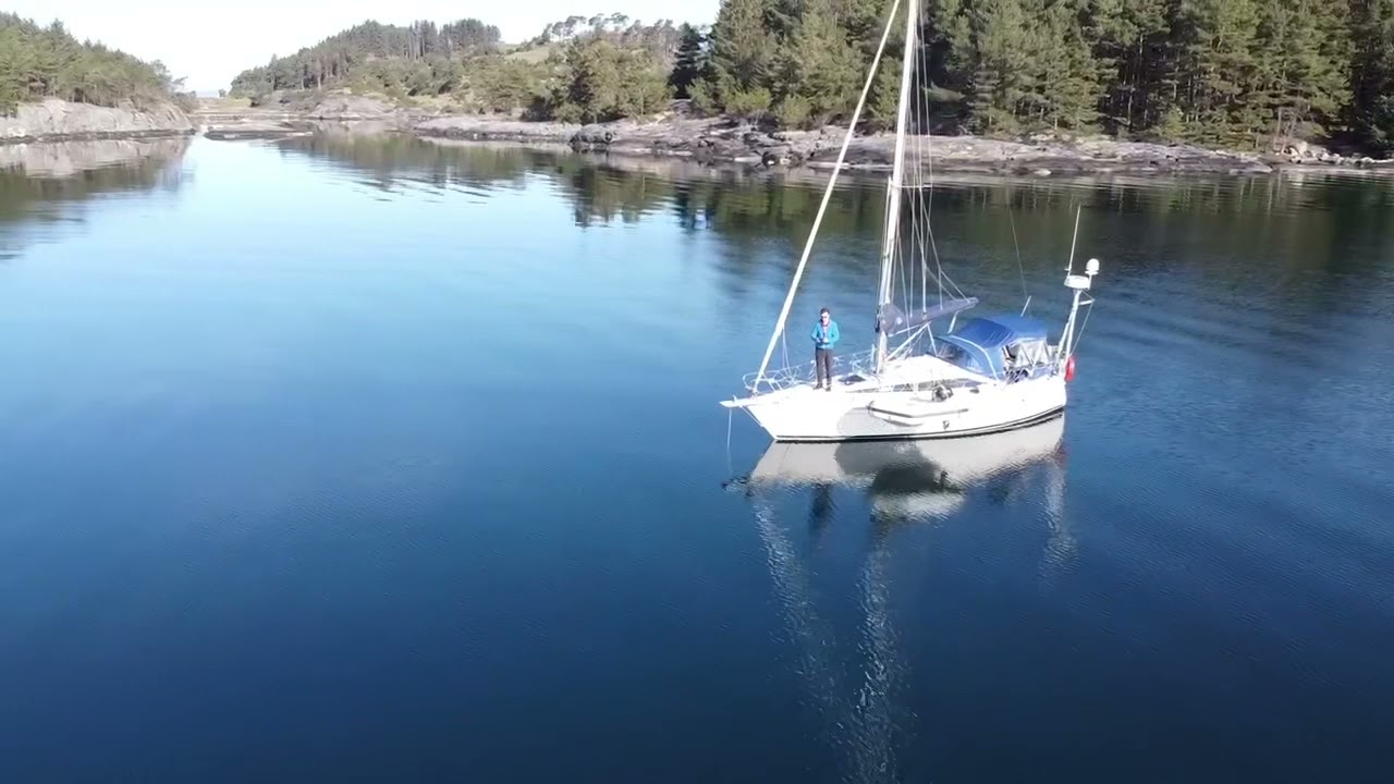 Anchoring at beautiful Talgje