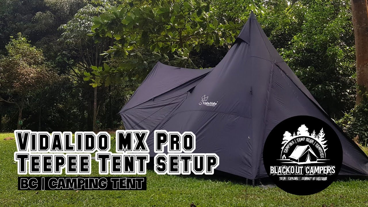 VIDALIDO MX Pro Black - Teepee Tent Setup!