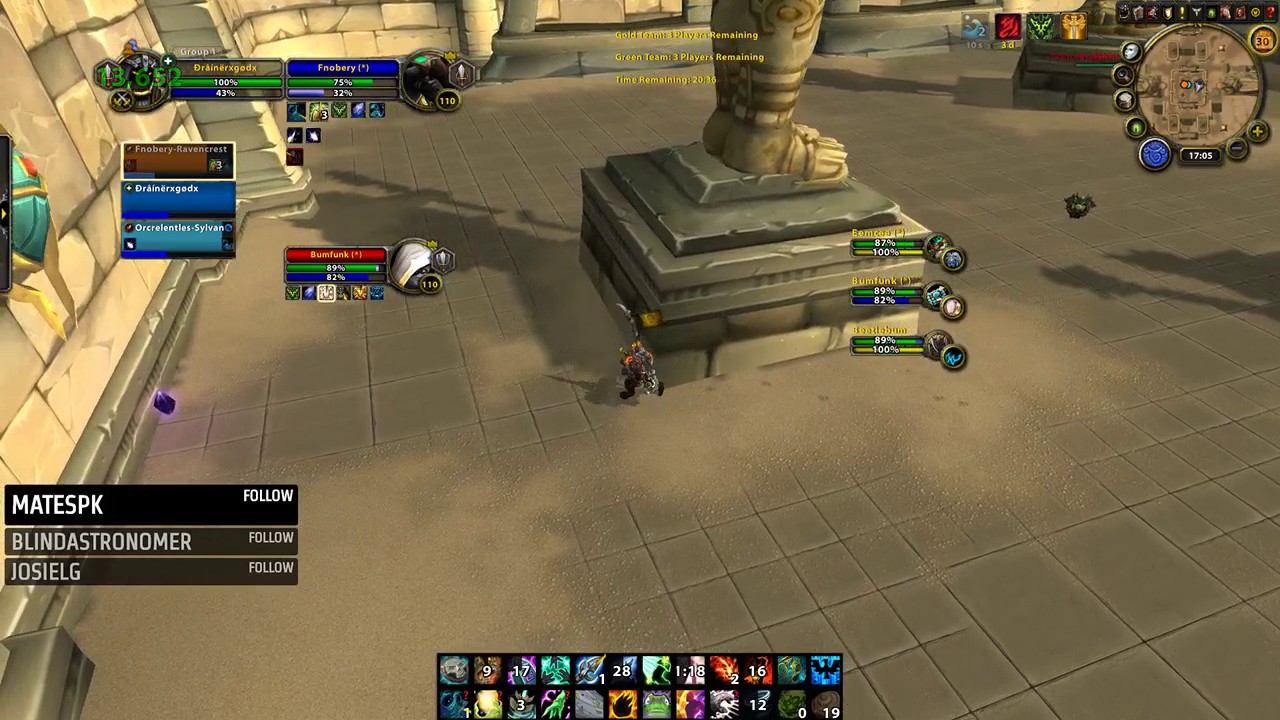 Drainerx 3v3 SMD vs Druid Monk Priest 2650+ ( Beetlebum )