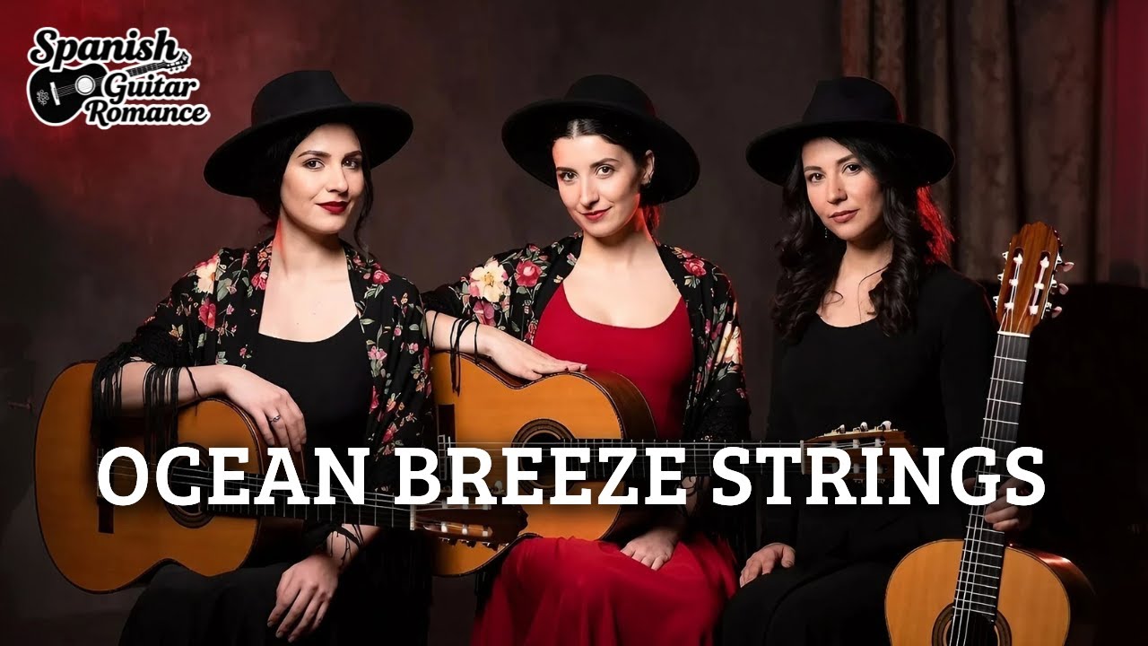 Ocean Breeze Strings • 1 Hour Spanish Guitar Trio Instrumental for Relaxation & Coastal Calm