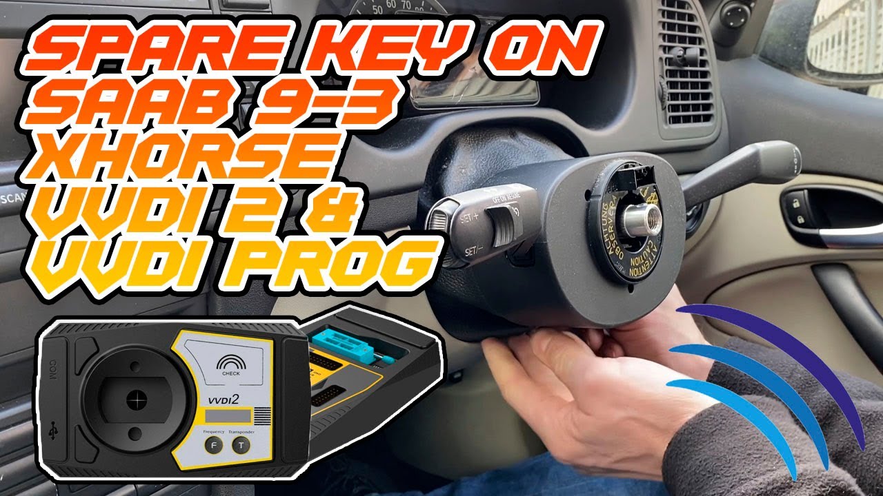 Запасной ключ Saab 9-3 2007 года | Xhorse VVDI 2 и VVDI Prog с адаптером EEPROM