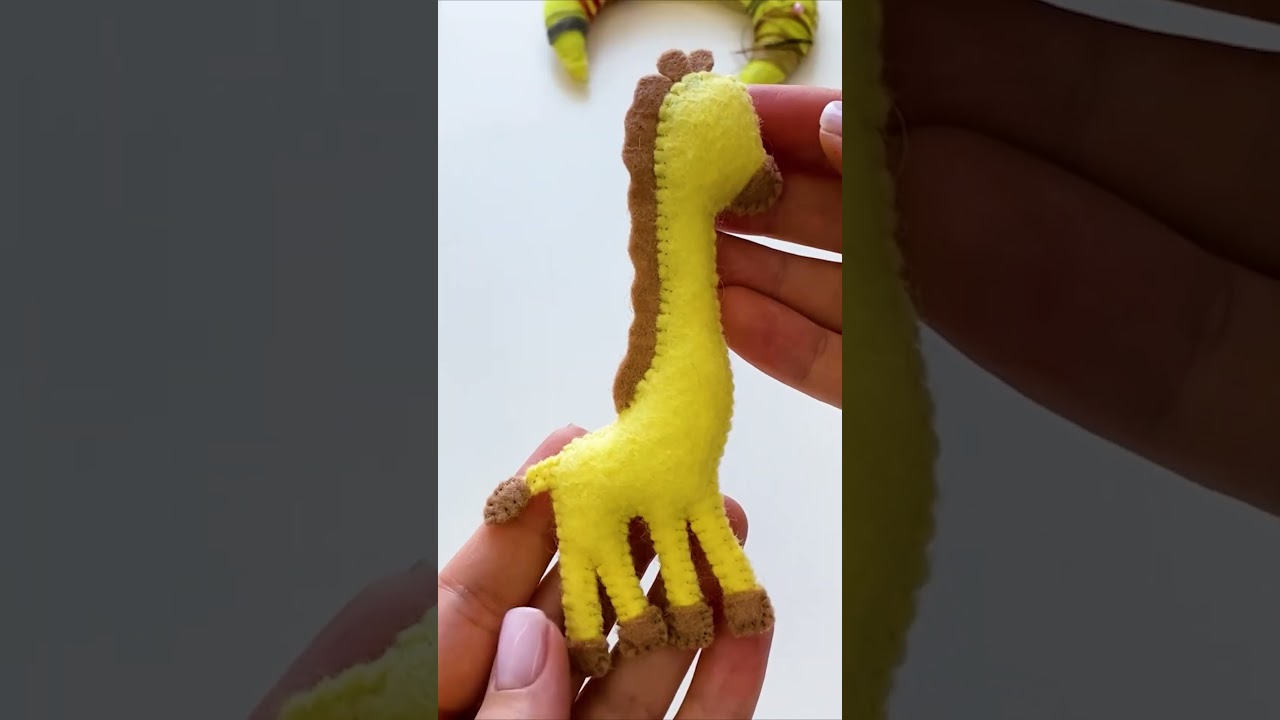 Felt Animals Sewing Tutorial | Felt Ornaments Giraffe | DIY