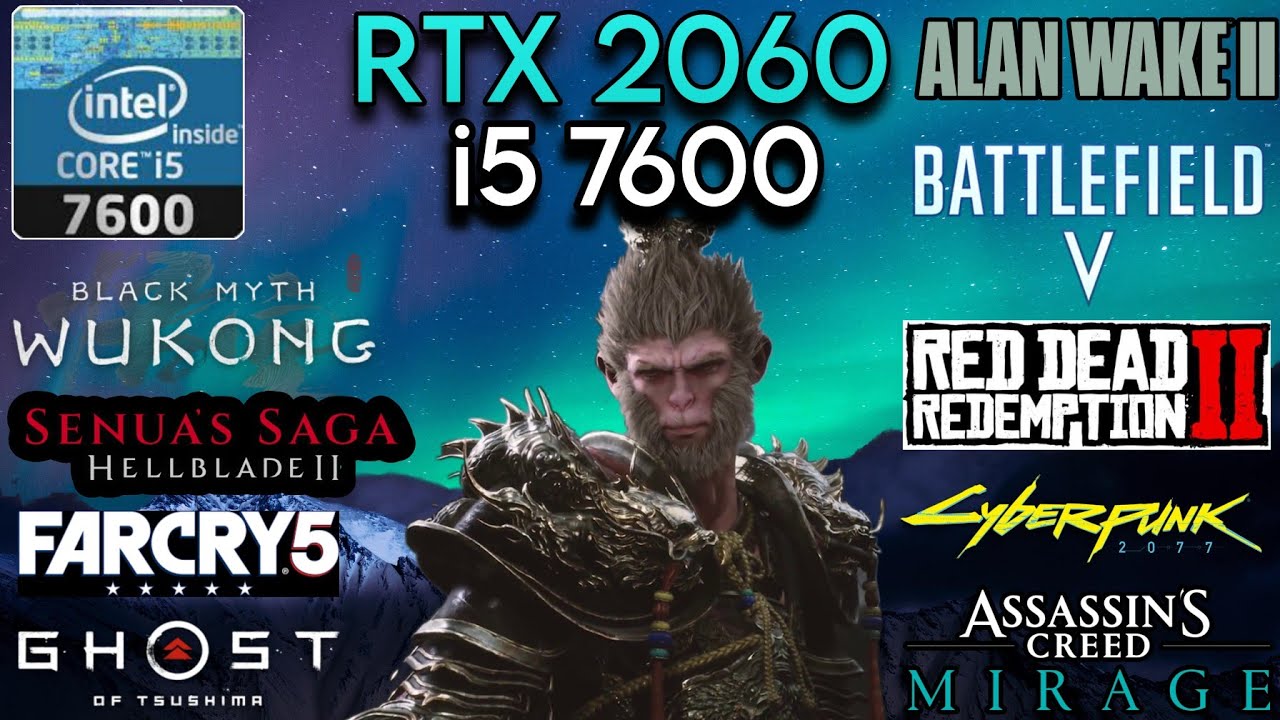 RTX 2060 + I5 7600 & 16GB Ram - Test In 10 Games In 2024 !