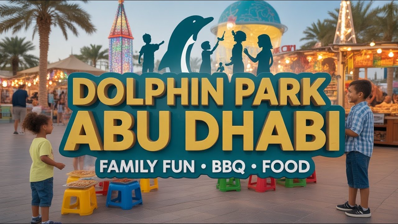 Dolphin Park Abu Dhabi Vlog 2025 | Family Fun, BBQ, Arabic Food & Kids Activities