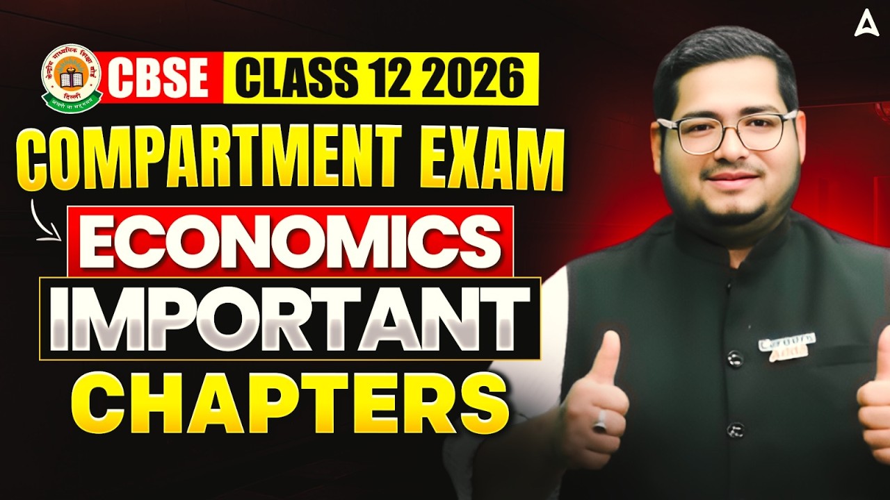 Class 12th Economics Important Chapters for Compartment Exam 2026