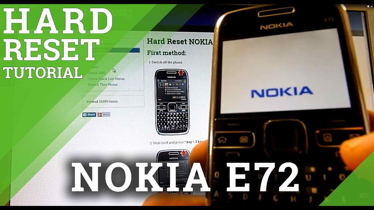 Hard Reset NOKIA E72 - Factory Reset Tutorial