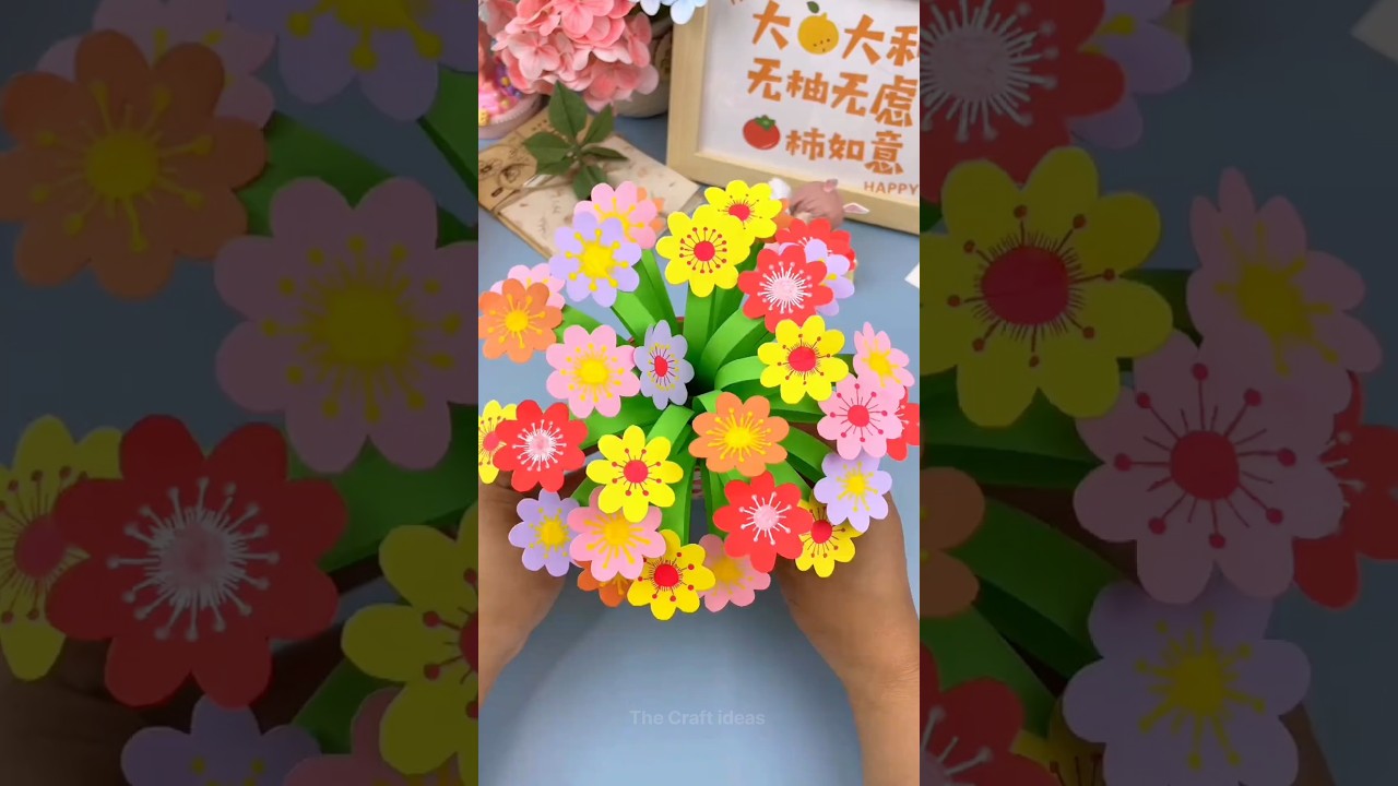 Paper se flower pot kaise banaye How to make flower pot with paper paper se phool kaise banaye #diy
