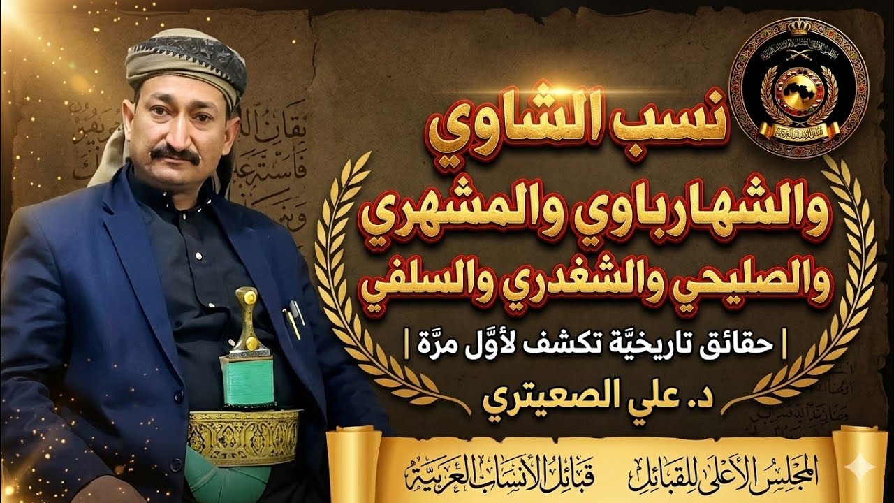 نسب الشاوي والمشهري والصليحي والشغدري والسلفي