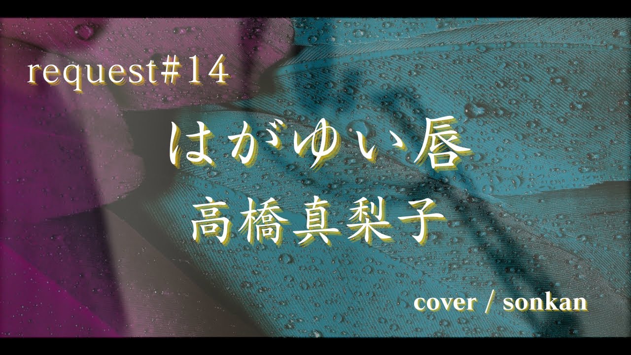 《request#14》男が歌う！【はがゆい唇/高橋真梨子（フル歌詞）】～歌ってみた～『covered by sonkan』