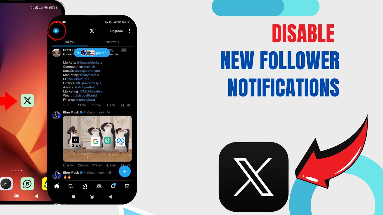 Disable New Followers Notification On X. |Technologyglance