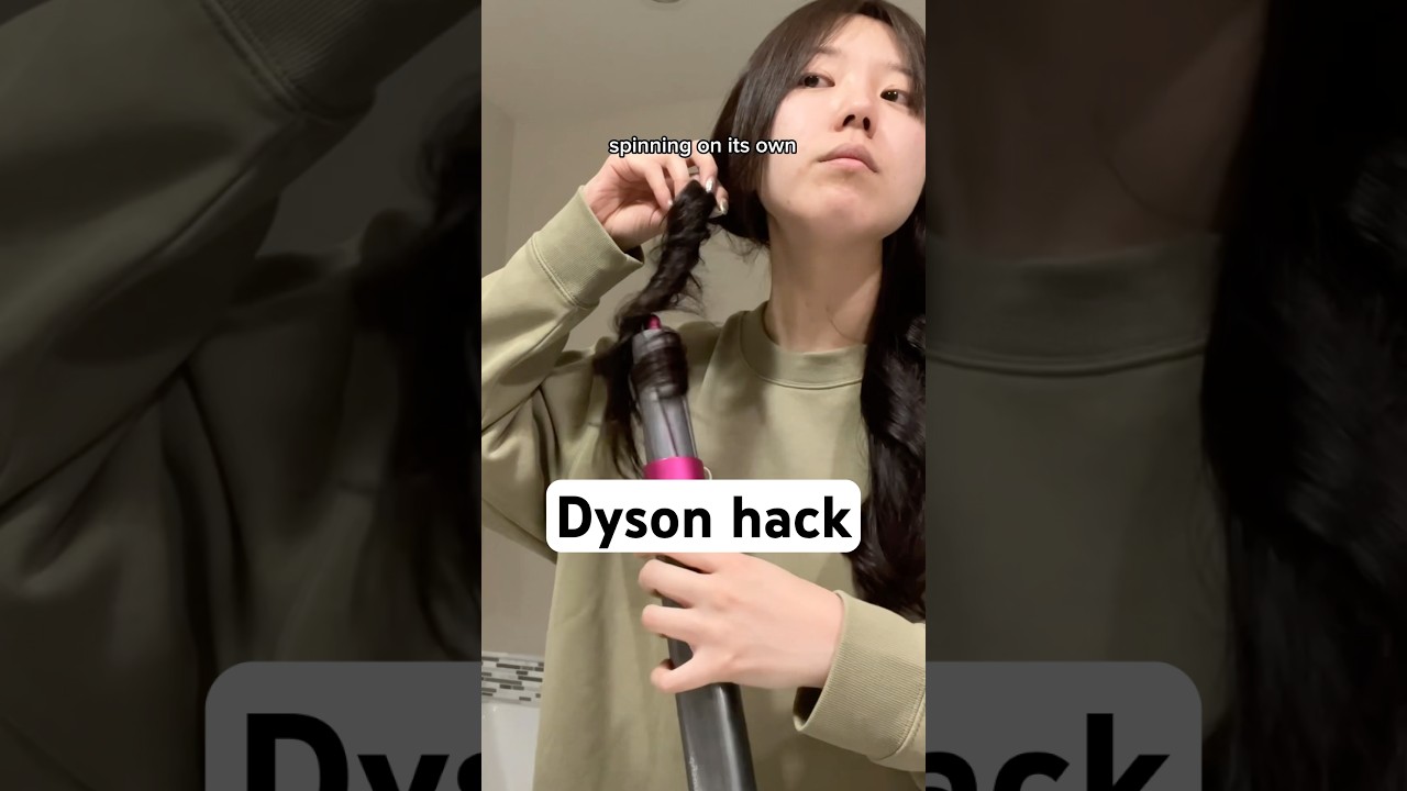 2 minute Dyson Hack ❤️  #hairstyle #hairtutorial #dyson #dysonairwrap #beauty #shorts