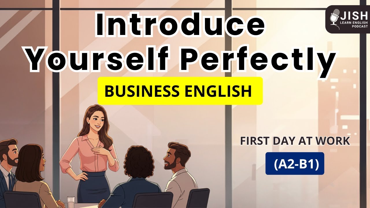 Business English Basics: How to Introduce Yourself to a New Team (A2 - B1) | Slow & Easy English