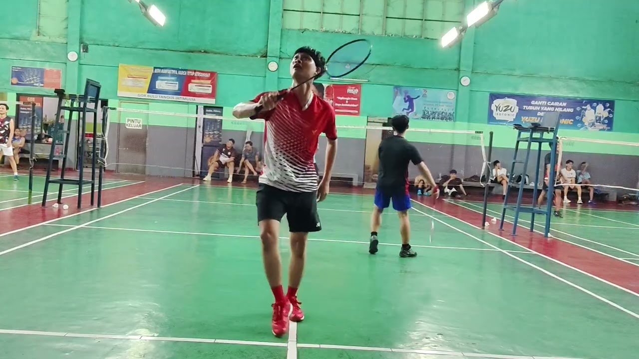 Mabar badminvers. Bayu / Dzikri vs Fajar / Febryan