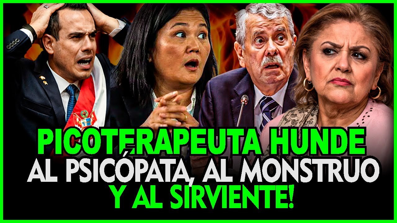 🔥EXPLOSIVO! Psicoterapeuta Carmen González revela graves trastornos en Jerí, Keiko y Rospigliosi