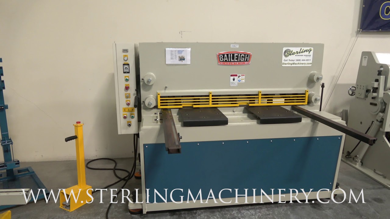 10 Ga. x 5' Brand New Baileigh Hydraulic Powered Shear, Mdl. SH-6010, A5628 SMSH6010