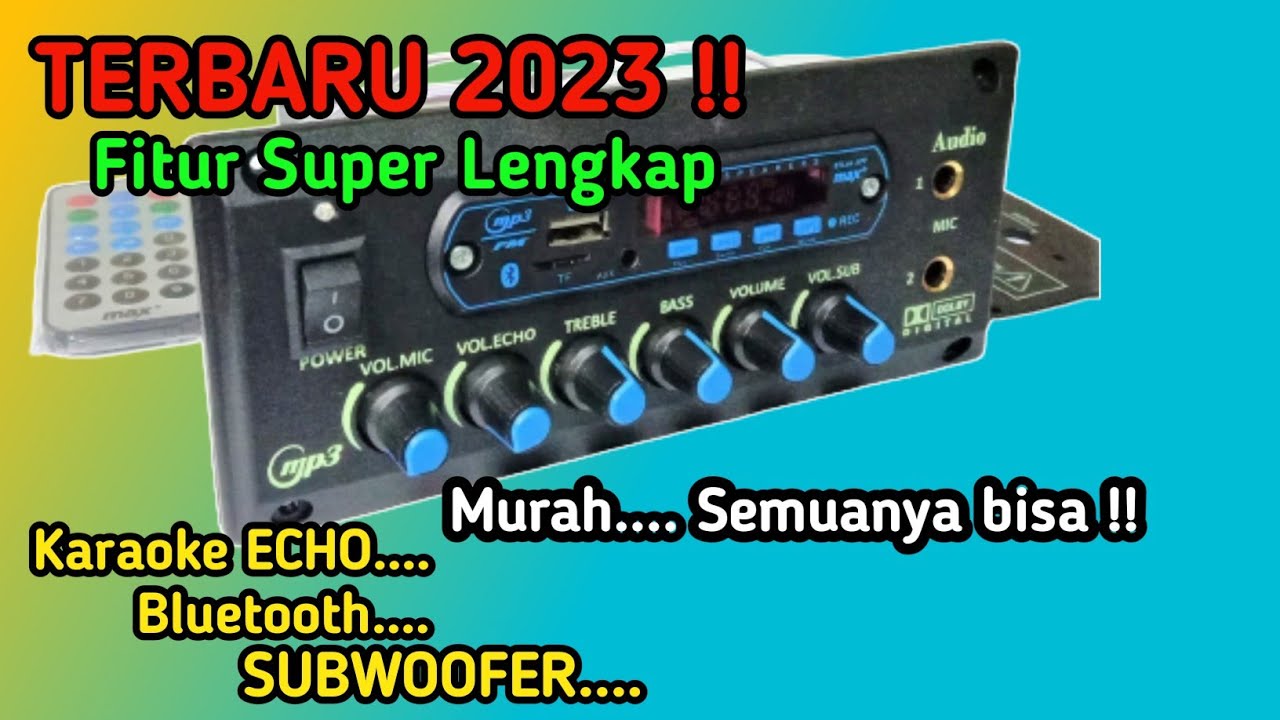 Unboxing dan cek sound power speaker aktif karaoke ECHO BLUETOOTH SUBWOOFER