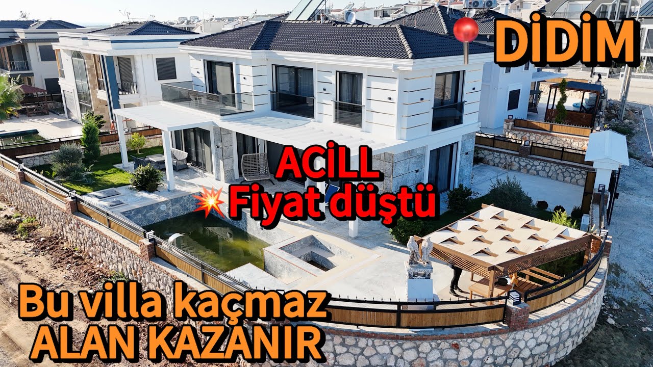 🔵DİDİMDE 26.800,000tl SATILIK TAM MÜSTAKİL 4+1 LÜKS VİLLA #didim #satılıkvilla #luxury #vlog
