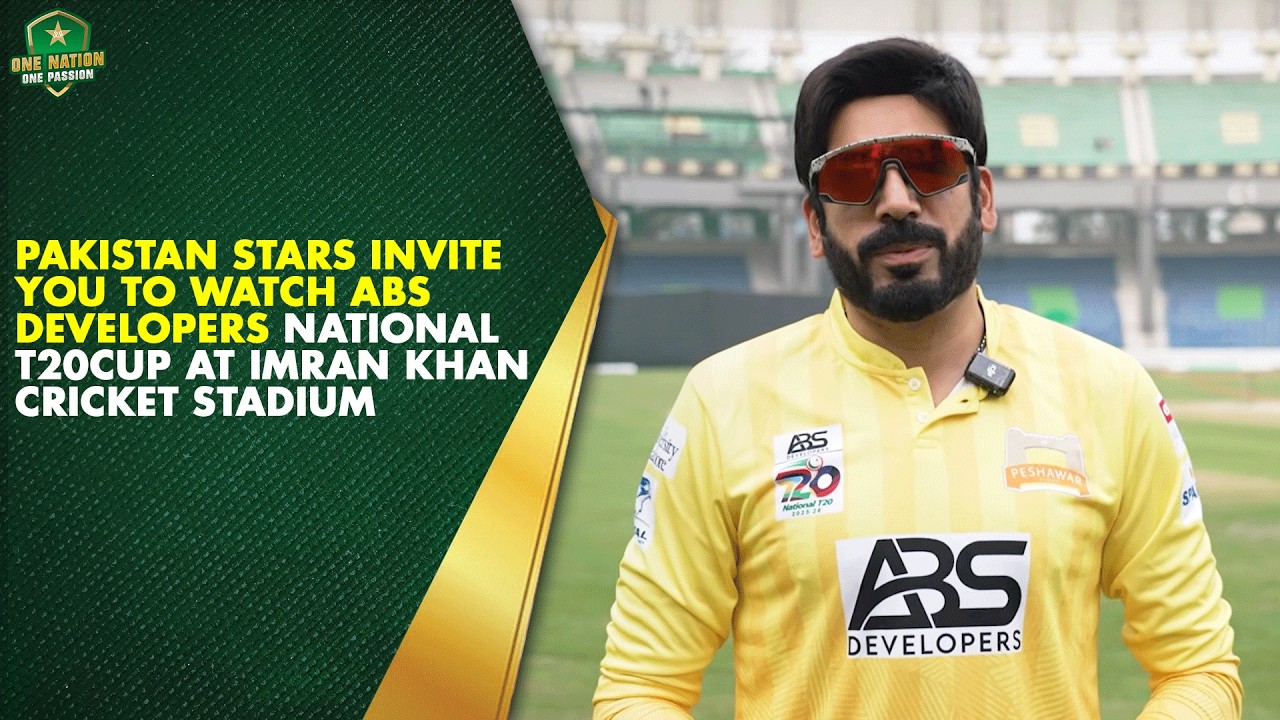 Pakistan stars invite you to watch ABS Developers #NationalT20Cup at Imran Khan Cricket Stadium 🏟️