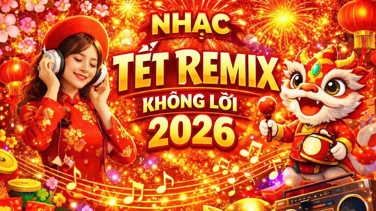 🐉 Nhạc EDM Tết 2026 Không Lời – Nhạc Remix Xuân Sôi Động Nhất 💿🌟