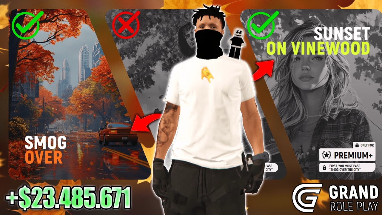 Completing The First & Third Pages Of The Battlepass In Grand RP!!! Get Rich In Grand RP! | GTA 5 RP