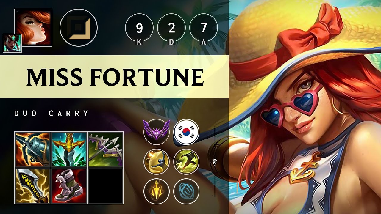 Miss Fortune ADC vs Ashe - KR Master Patch 25.20