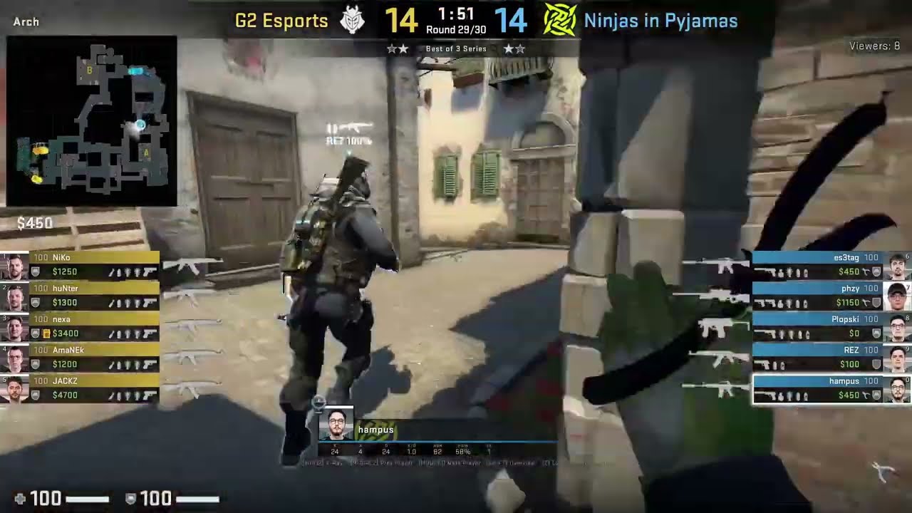 hampus Inferno Apartment Push (CS:GO Tricks)