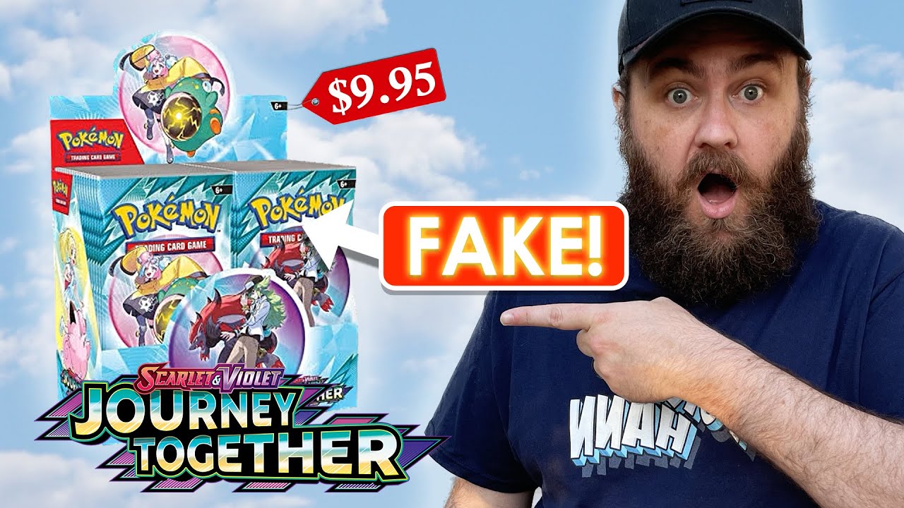 Opening a Fake Pokemon Journey Together Booster Box