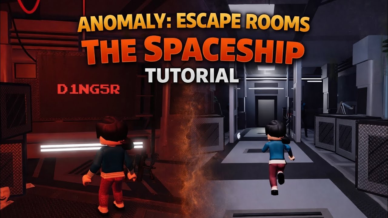 🔎 Roblox ANOMALY: Escape Room THE SPACESHIP Tutorial / Walkthrough (Standart Mode) English