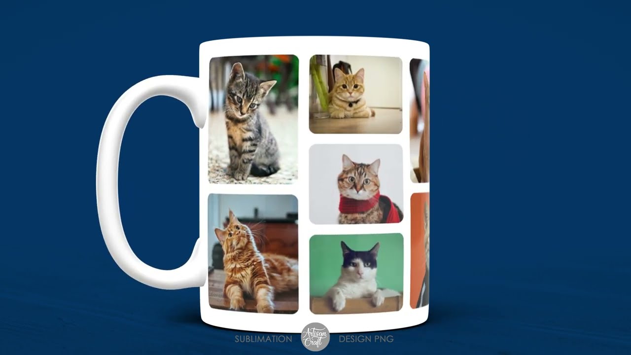 Canva Photo Mug Template for 11oz mug #canva #mug #canvatemplate