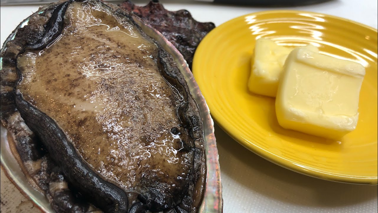 アワビ（本物）のバター焼きと刺身の作り方