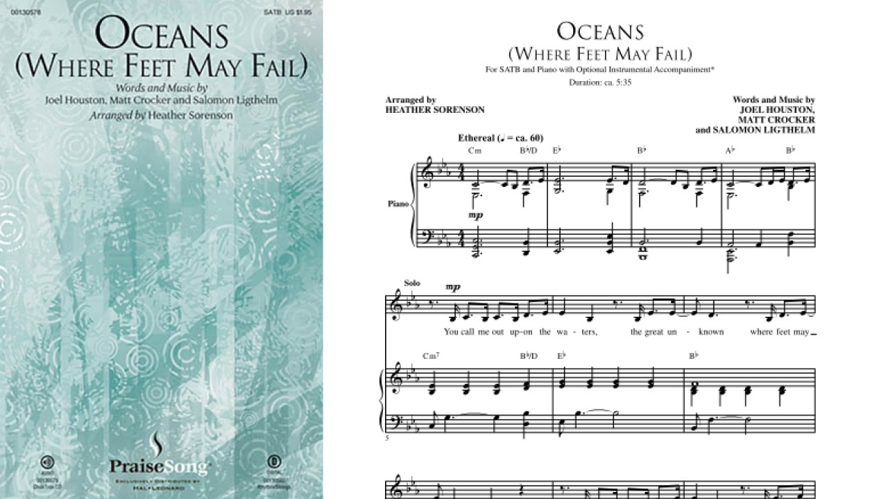 Oceans (Where Feet May Fail) by Hillsong United | SATB Choir | Arr. Heather Sorenson