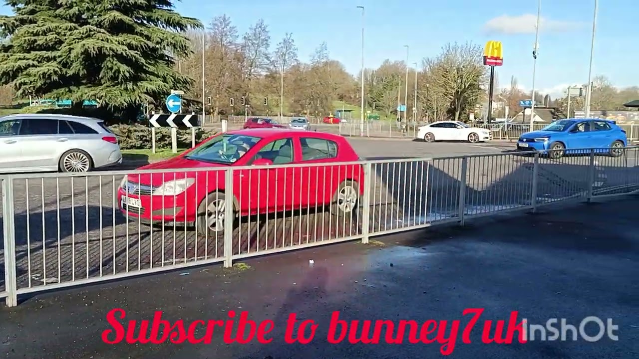 Marsh road roundabout in Luton UK 