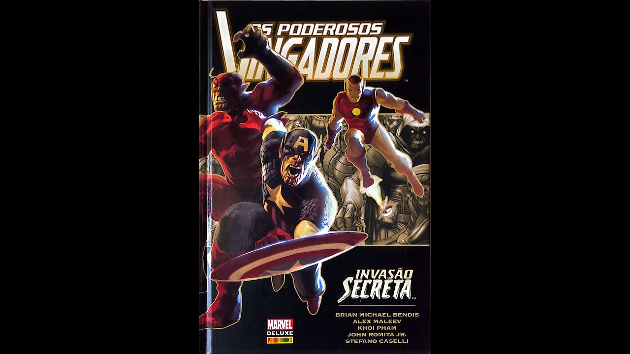 CUIDADO! Poderosos Vingadores: Invas&atilde;o Secreta 2008 Brian Michael Bendis Marvel Panini
