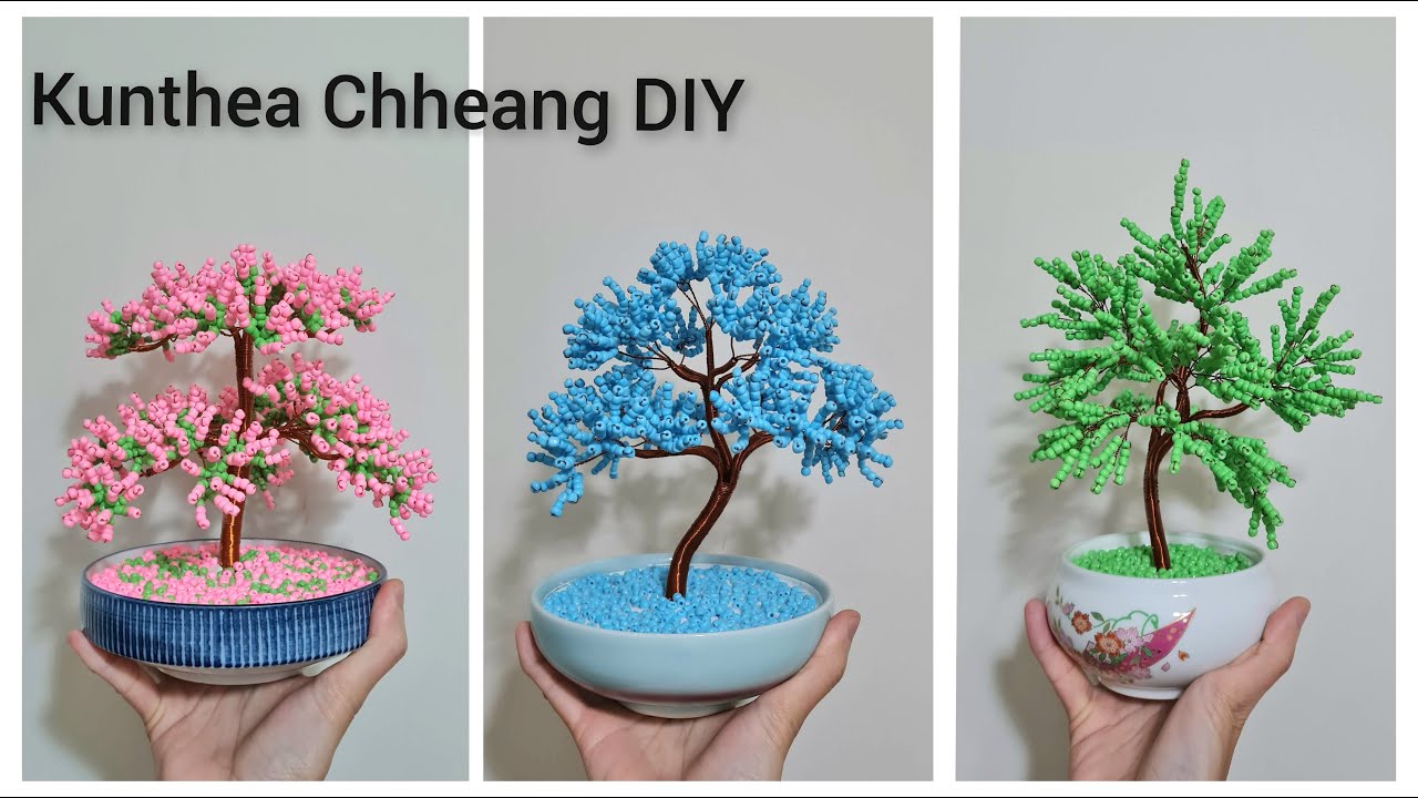 #tutorial Mixed 3 Videos Wire Tree Beads Eng Sub #diy #craft