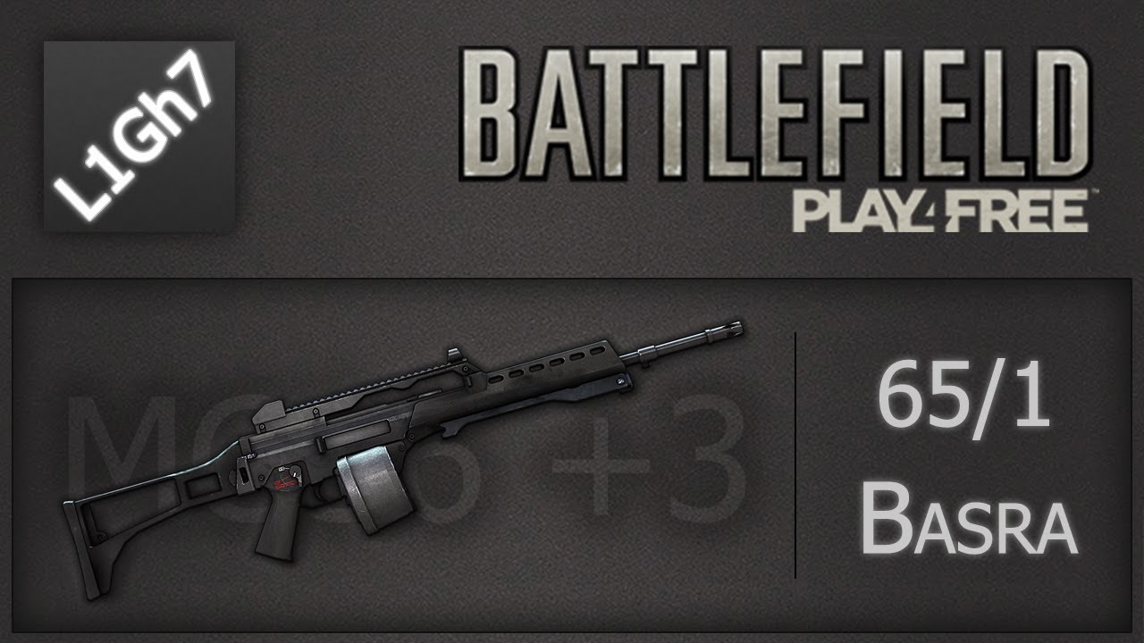 Battlefield Play4Free - MG36 +3 - 65/1
