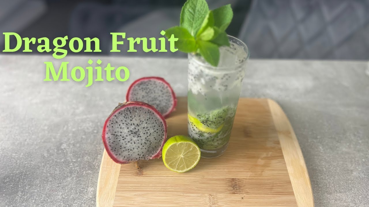 Dragon Fruit Mojito Mocktail | Easy Summer Recipe
