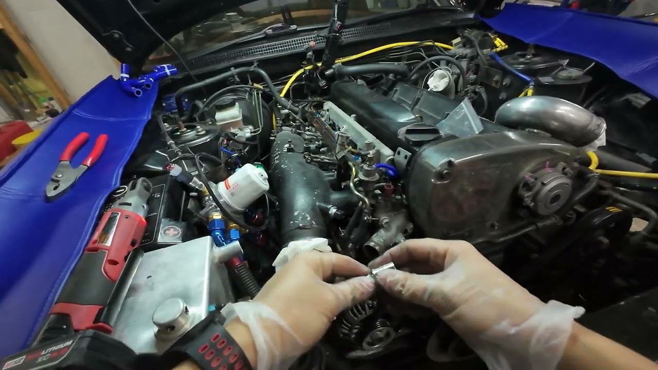 Quitando el múltiple de admisión de mi RB26