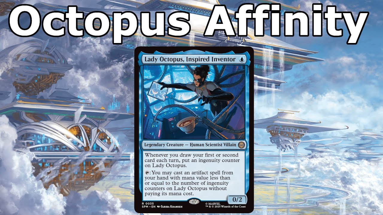 8 ARMS, 8 CAST!  Legacy Lady Octopus Affinity MTG