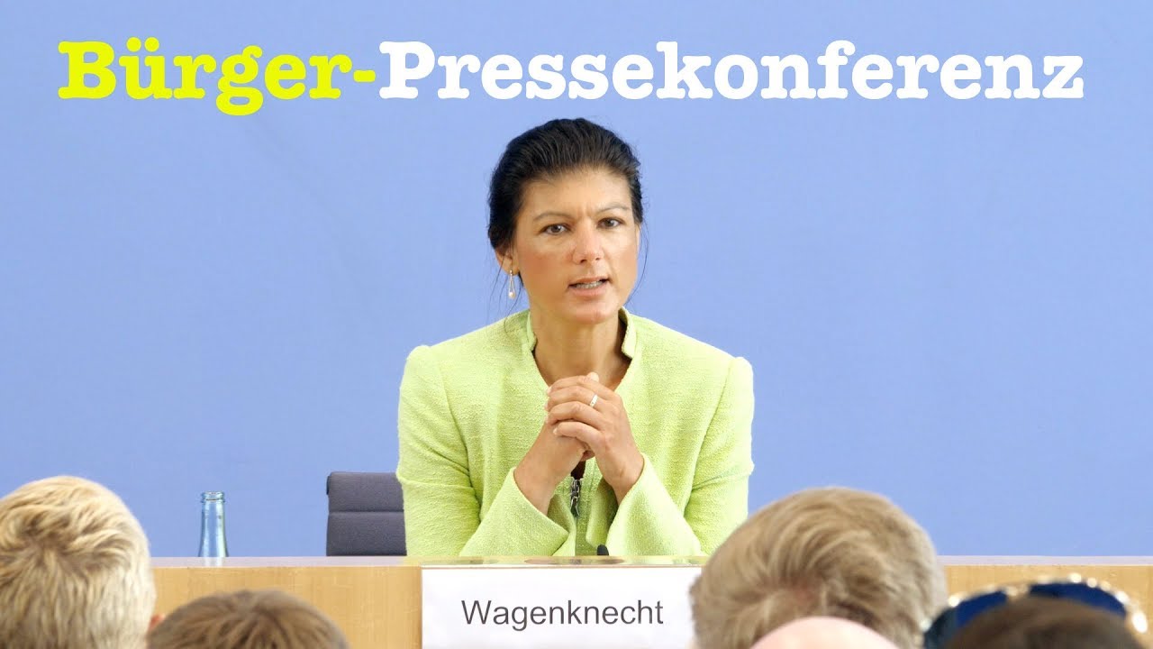 Sahra Wagenknecht (Linke) stellt sich Bürgerfragen - Tag der Offenen BPK-Tür 2017