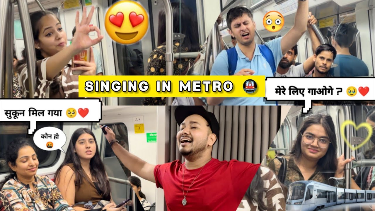 Sufi (सूफी) Songs In Metro 🚇 - Impressing Girls Shocking Reactions | Girls Vs Boys | Rock Special