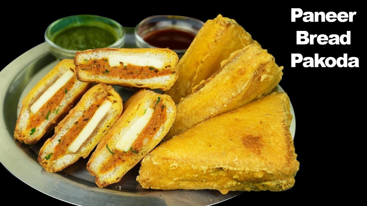 Halwai Jaisa Bread pakora - घर में आराम से पनीर ब्रेड पकोड़ा बनाने की विधि | Paneer Bread Pakora
