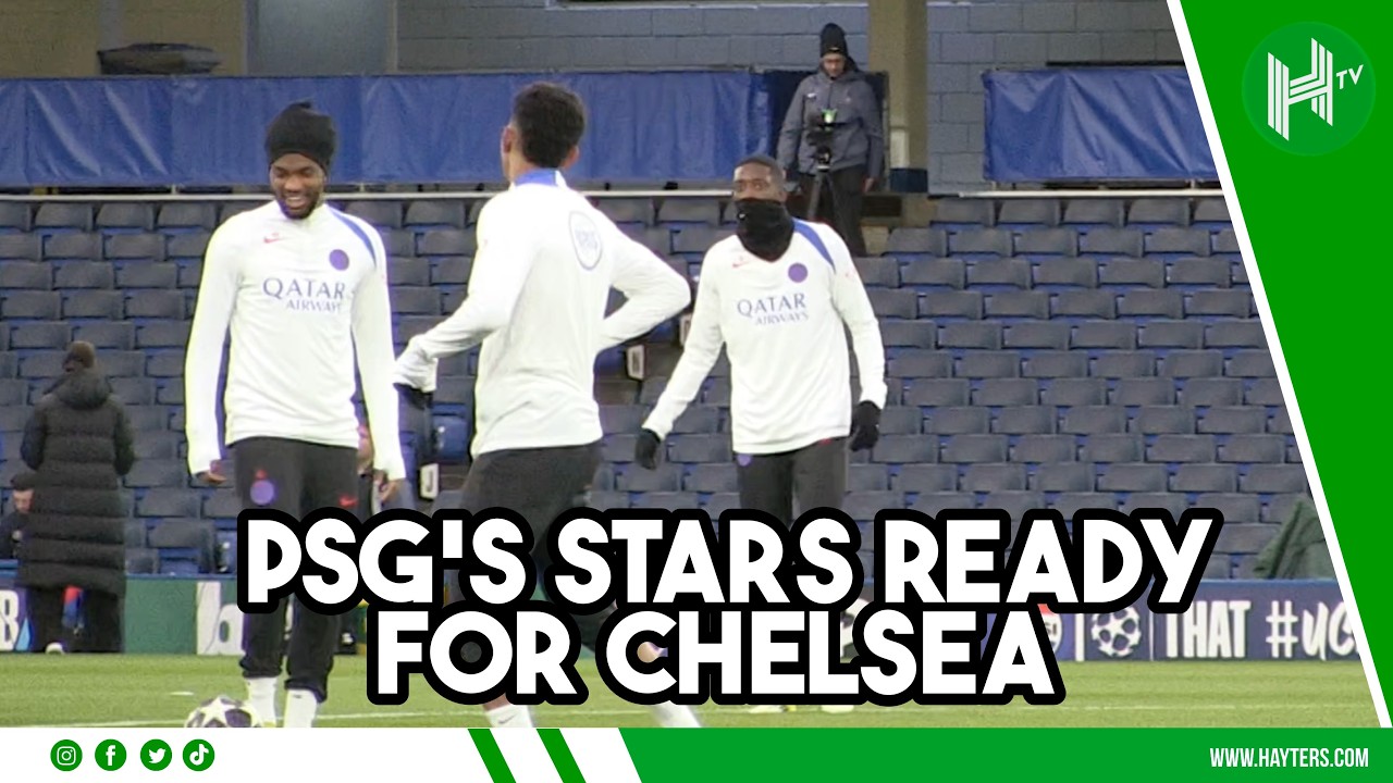 Dembele & Kvaratskhelia READY for Chelsea | PSG training | Champions League