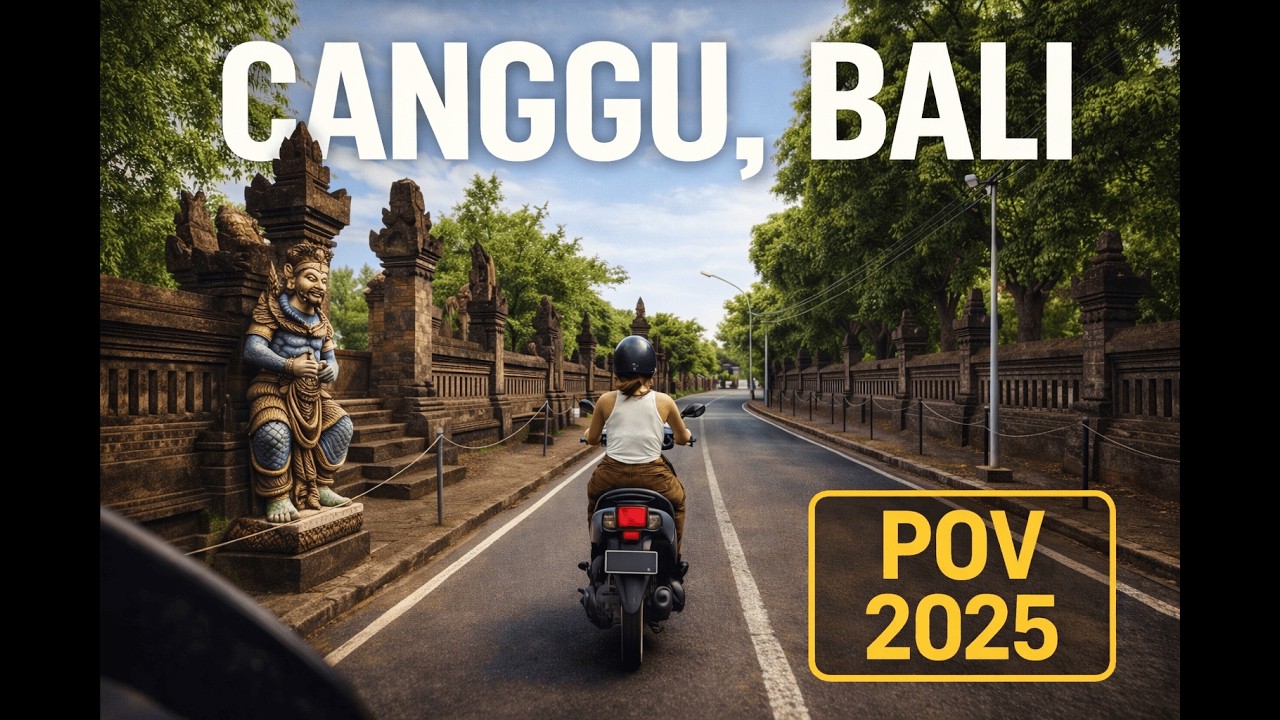 Canggu Bali Scooter POV | Driving Tour 4K (Batu Bolong, Berawa)