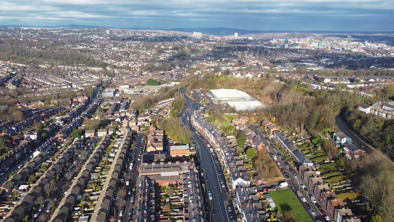 Woodseats Sheffield Drone Flyover