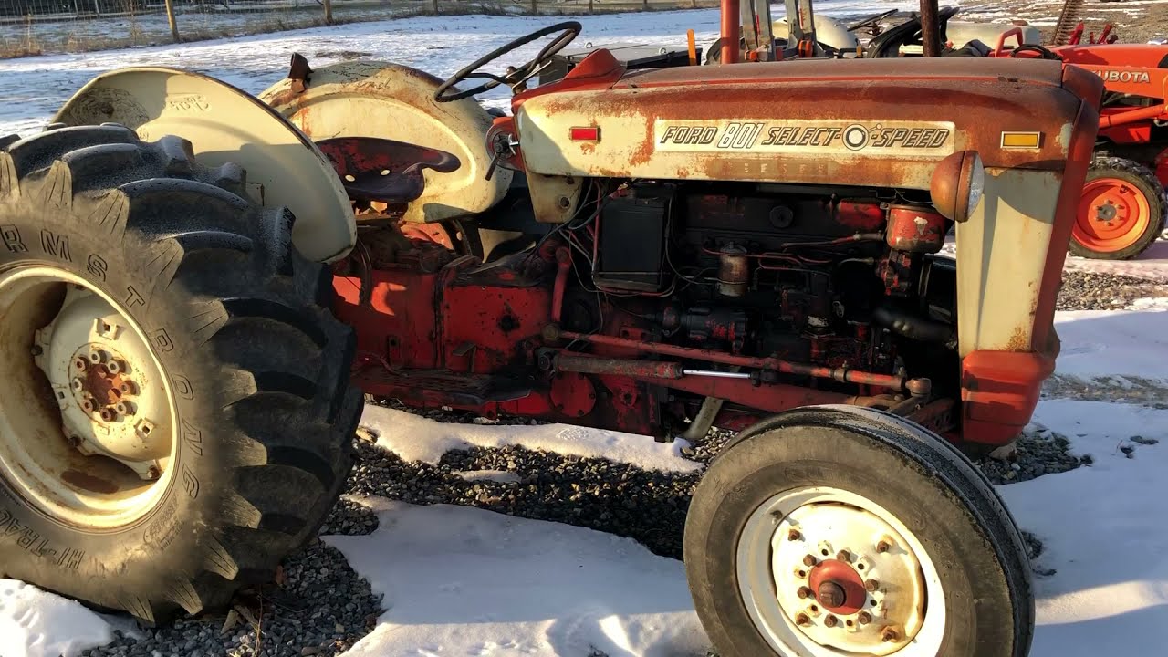 Ford 801 Model Powermaster Select O Speed Utility Tractor - Gasoline, LP Gas, Diesel Engine 1957-62